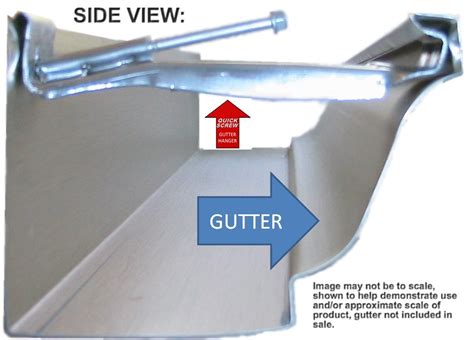 hidden rain gutter bracket hangers